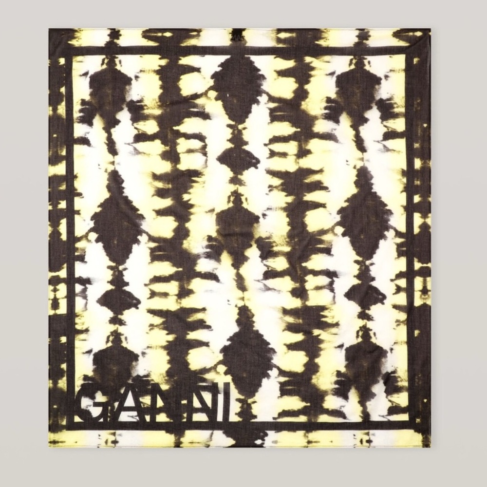 last day
🧸 GANNI organic cotton voile square tie dye